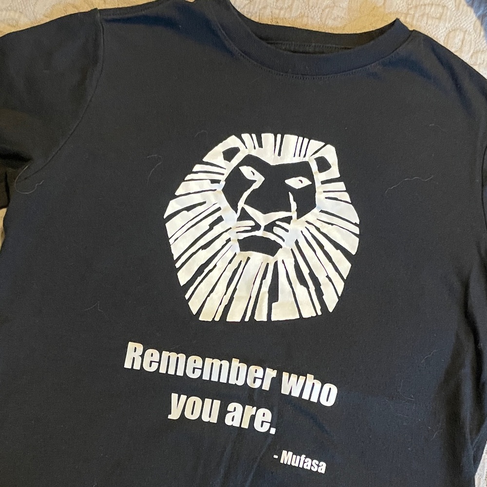 Kids Black Lion Graphic T-Shirt